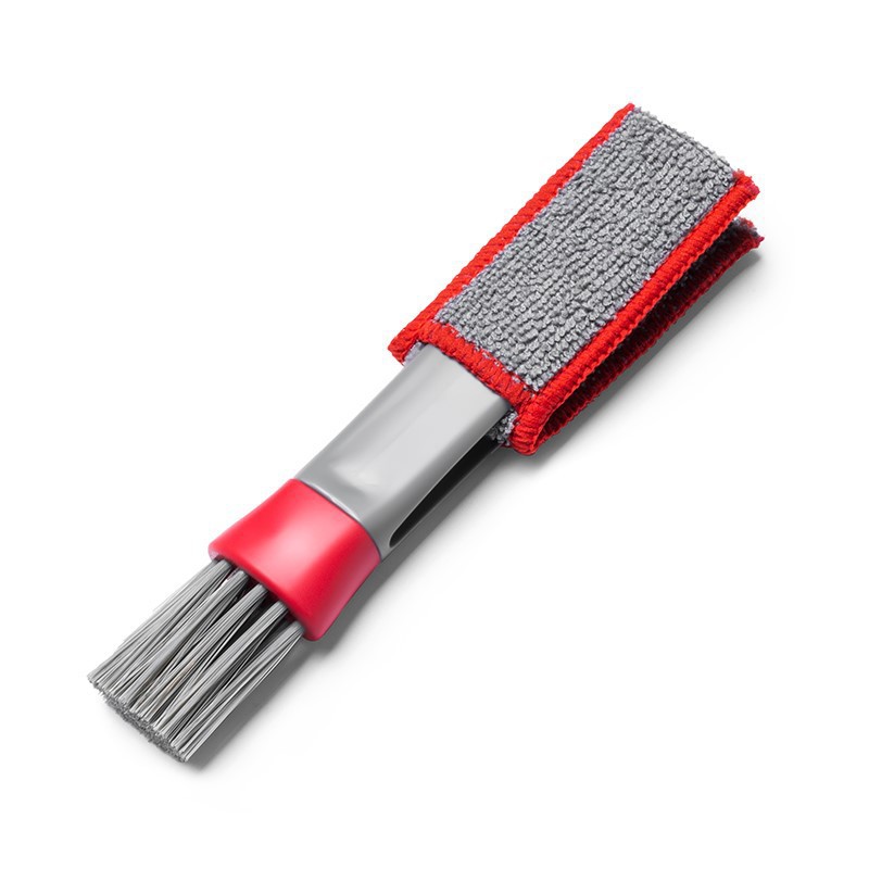 Cepillo para salida del aire acondicionado del coche, cepillo para la eliminación de polvo del panel de instrumentos del coche, cepillo de cerdas blandas, productos y herramientas de limpieza interior de doble extremo image 1