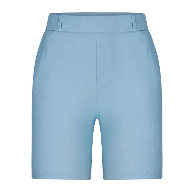 2024 New Women's Plaid Casual Straight High Elastic Twill Leggings with Pockets Shorts