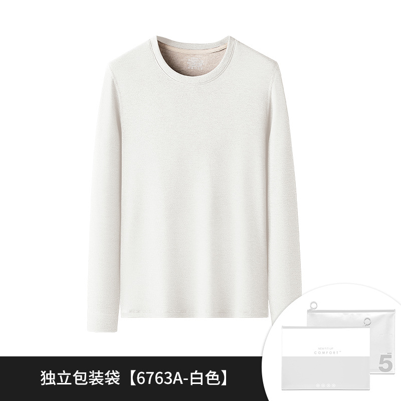 [Envío Gratis] Nueva Camiseta Térmica de Seda y Lana para Mujer, Otoño e Invierno, con Forro Polar y Cuello Medio Alto Engrosado