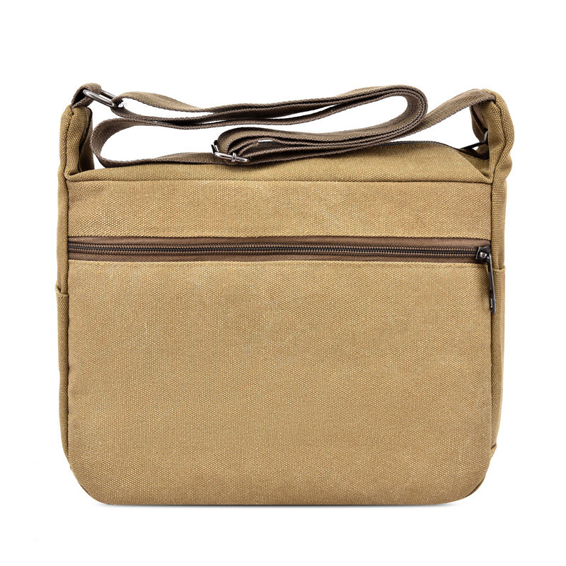 Moda de moda de los hombres de lona bolsa de hombro multi-compartimiento casual bolso de los hombres de gran capacidad bolsa de mensajero de los hombres