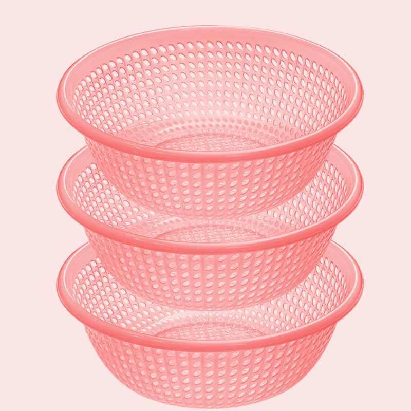 プラスチックふるい排水バスケット大型家庭用野菜洗いバスケット野菜洗いボウル果物洗いふるいキッチン厚みのある果物バスケット|undefined