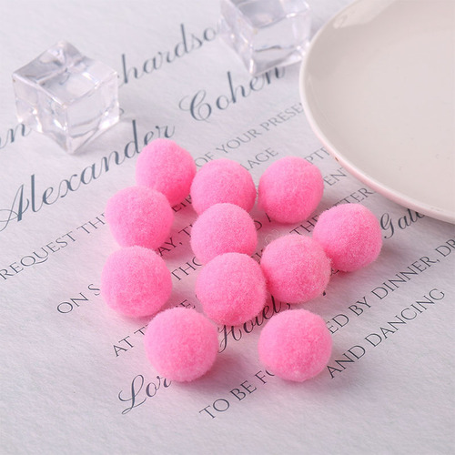 Colorful High-Elastic Wool Balls Handmade DIY Fuzzy Balls Garment Accessories Children's Toys Accessories Wool Balls Wholesale