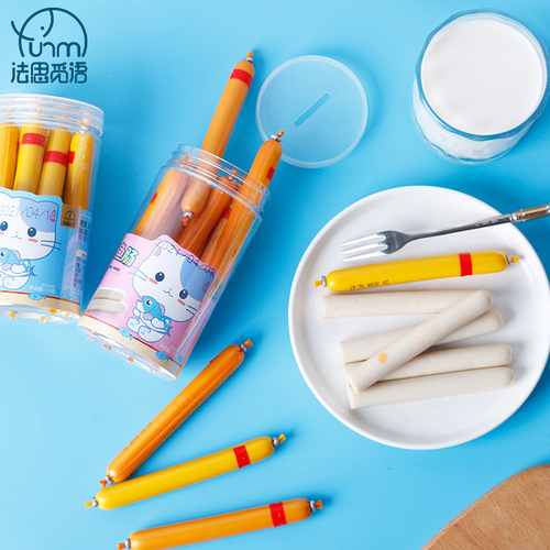 Fasimiyu Original Corn Flavored Deep Sea Fish Sausage 10 Pack Casual Snacks Fish Sausage Wholesale 150g