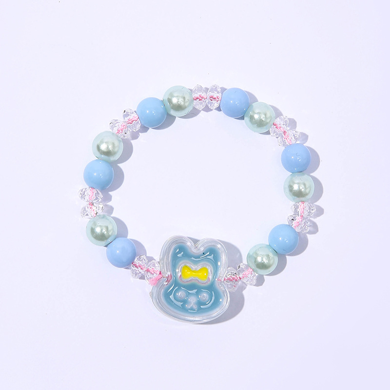 Cartoon Style Rabbit Flower Butterfly Arylic Beaded Kidu0027S Bracelets 1 Piece