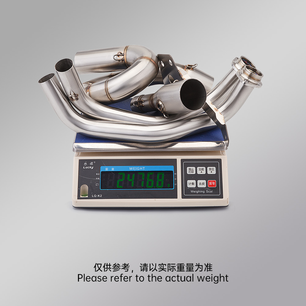 Suitable for Mt07 Exhaust Pipe Modification Fz07 Double Oxygen Port Swing Front and Rear Muffler 2014-2025