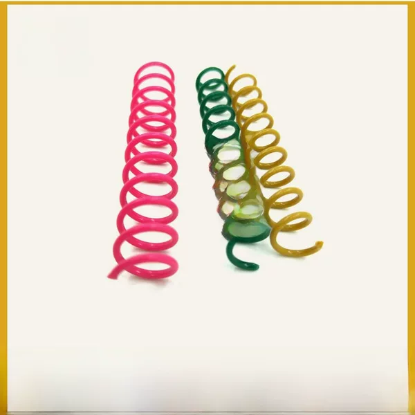 Factory PVC plastic snake ring color glue single coil food grade raw material spiral binding book ring complete specifications