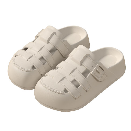 Mingsheng Bokken Cave Shoes Women's Summer Thick Sole Outer Wear All-match Seaside Beach Internet Celebrity Fashionable Soft Sole Sandals