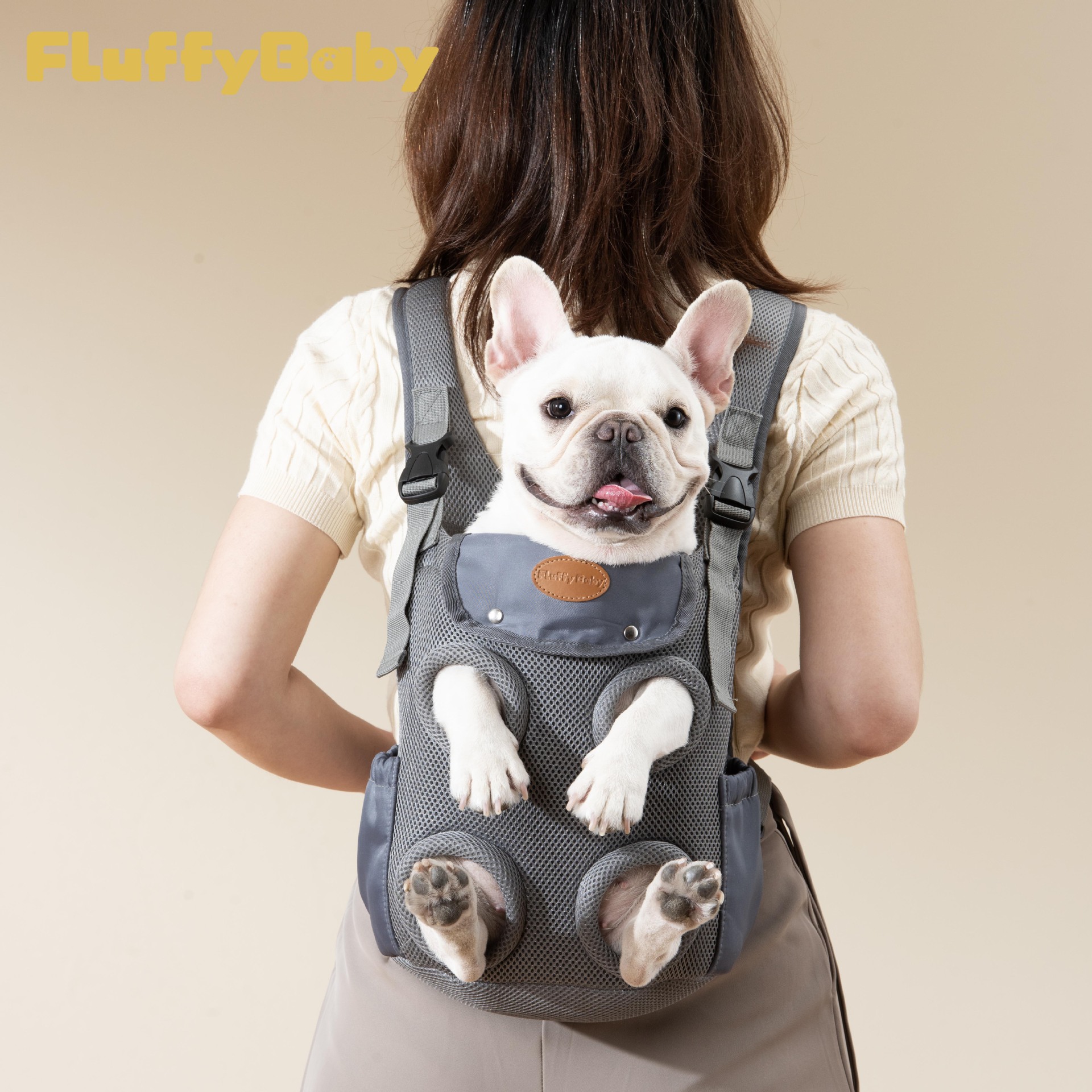 Summer Front Portable Dual-use Large Capacity Pet Outdoor Cat Breathable Double Shoulder Dog Bag_voghion.com