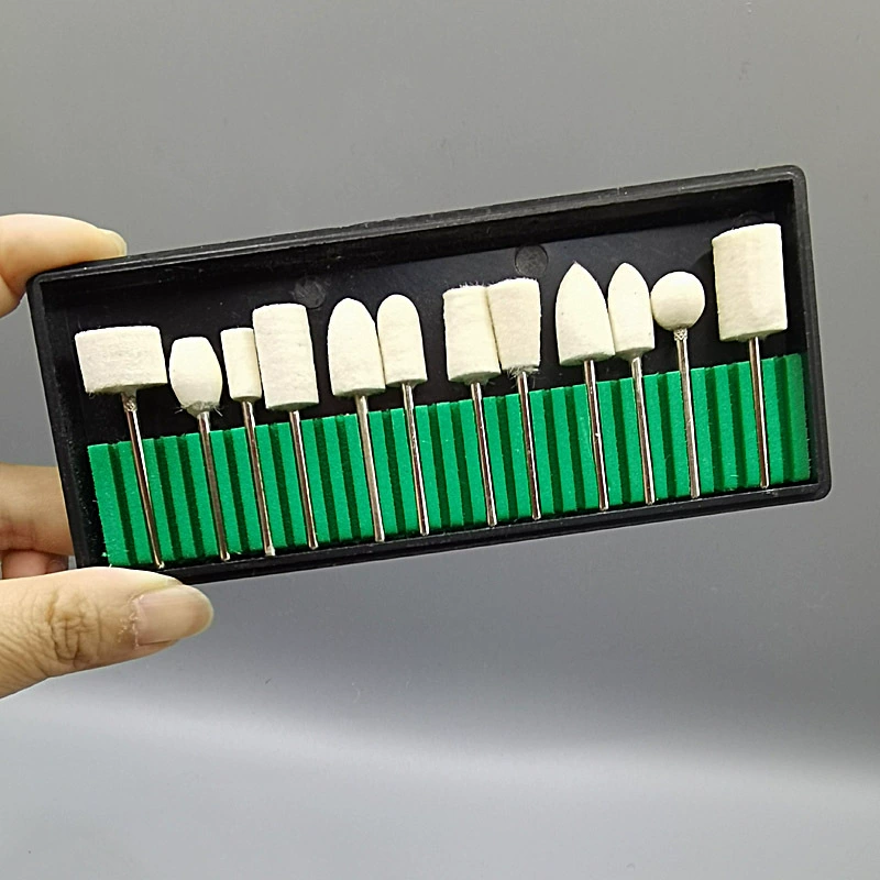 12 шт., шерстяная полировальная головка, машина для полировки ногтей, электрическая головка для полировки ногтей, набор шерстяных полировальных головок