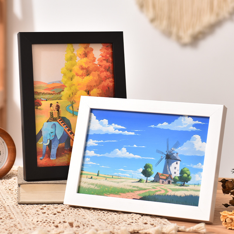 Oil Pastel Painting Frame Display Frame for Artwork Mounting, Journal Display Stand 10X10 A5A4 Paper Frame Hanging Wholesale Oil Pastel Painting Frame Display Frame for Artwork Mounting, Journal Display Stand 10X10 A5A4 Paper Frame Hanging Wholesale