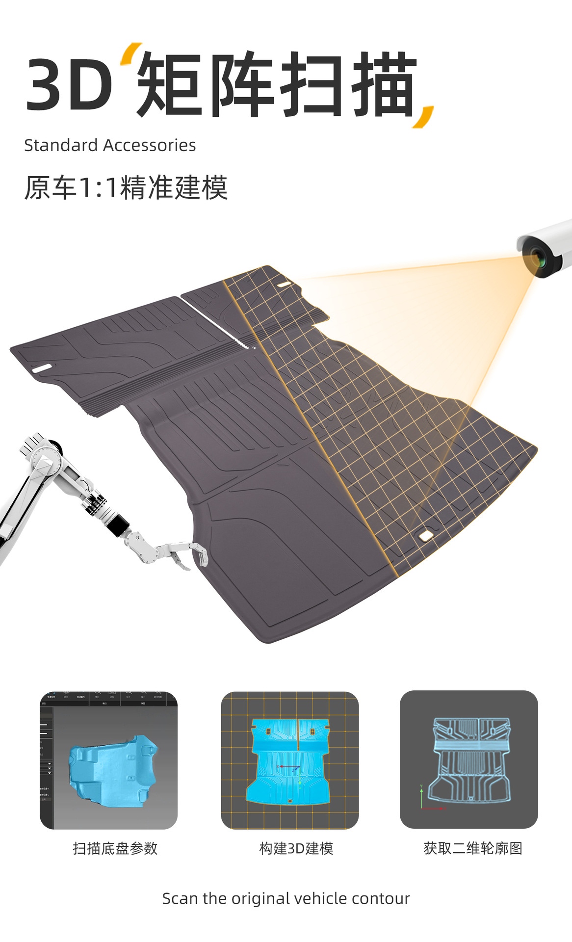 Suitable for Leapmotor B01 trunk mat, 25-26 model specific rear trunk accessories, TPE car trunk mat