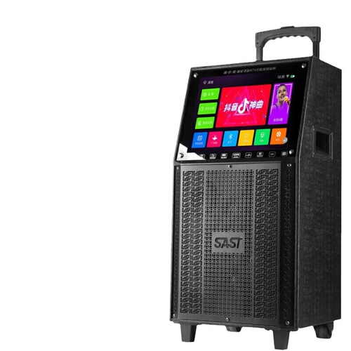 SAST Four-Way Square Dance Speaker with Display Screen, Large Screen, Indoor and Outdoor, Family KTV Smart