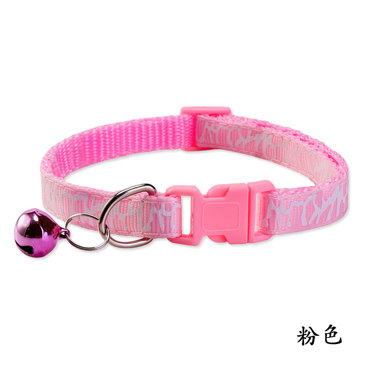 Collar de mascotas de malla collar de gatos collar de perros collar de collar de campana de mascotas pequeño colorido