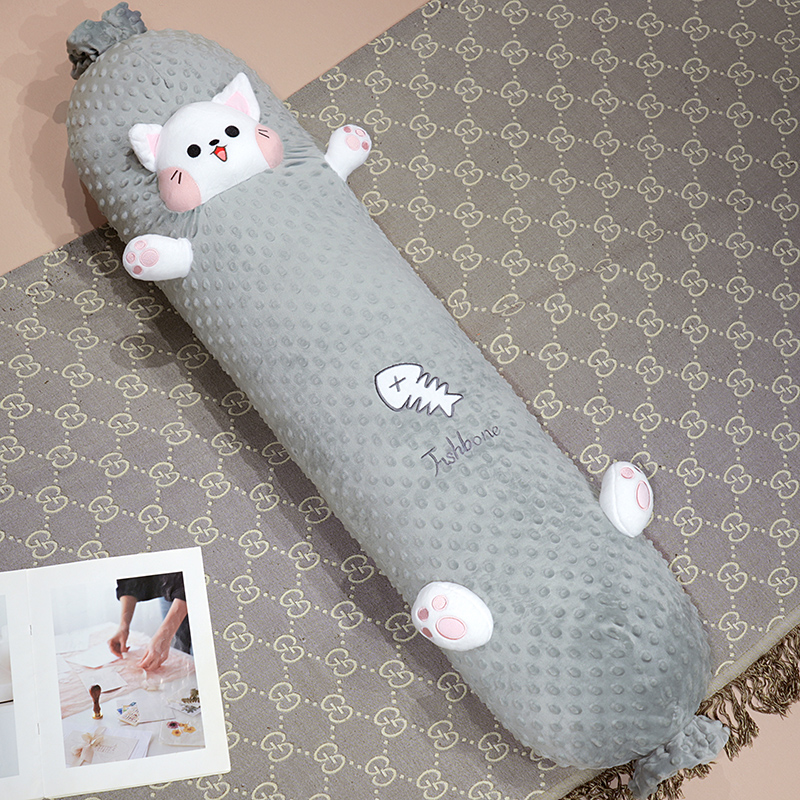 Cutie frijoles de peluche dulces almohadas niñas dormir lateral pierna pelusa muñeca de tela dormir en cama