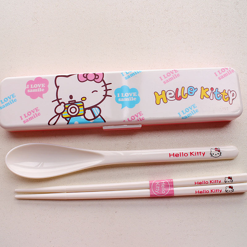 KT 랜덤 헤어 실용 1 세트 (박스 + 스푼 + 젓가락)