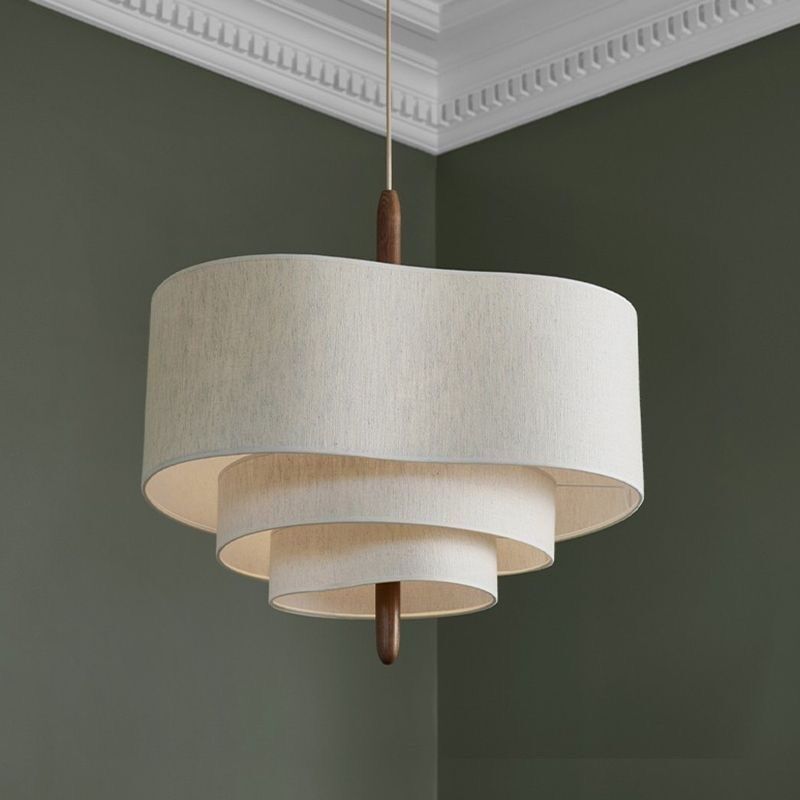 French-Style Vintage Living Room Main Light, Retro-Style Bedroom and Dining Room Lamp, Designer Creative Japanese Wabi-Sabi Style Fabric Pendant Light French-Style Vintage Living Room Main Light, Retro-Style Bedroom and Dining Room Lamp, Designer Creative Japanese Wabi-Sabi Style Fabric Pendant Light
