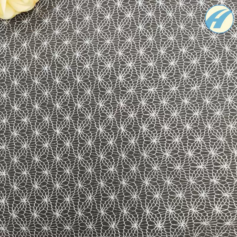 福建网布涤纶网软纱透明网钻石网镂空满天星点点花
