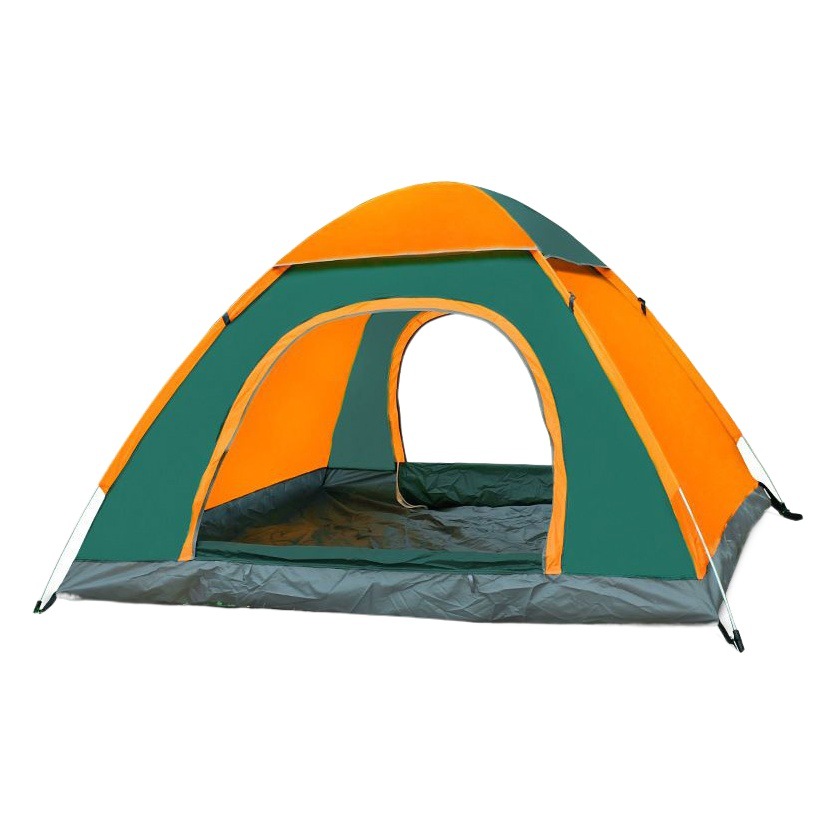 Tienda de campaña al aire libre para 3-4 personas, tienda de campaña totalmente automática, 2 personas, tienda ultraligera individual gruesa a prueba de viento y al sol