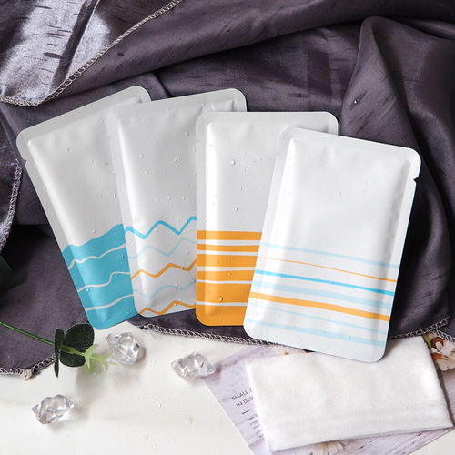 Factory direct sales pure aluminum foil powder packaging bag cosmetics skin care product liquid sample trial refill bag