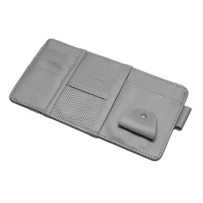Car Glasses Clip/Bill Clip: Storage Clip Leather Car-Mounted
