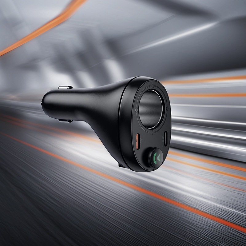 E88 Star 35W Cigarette Lighter Car Bluetooth Fm Transmitter Bluetooth 5.4 Dual Type-C Ports