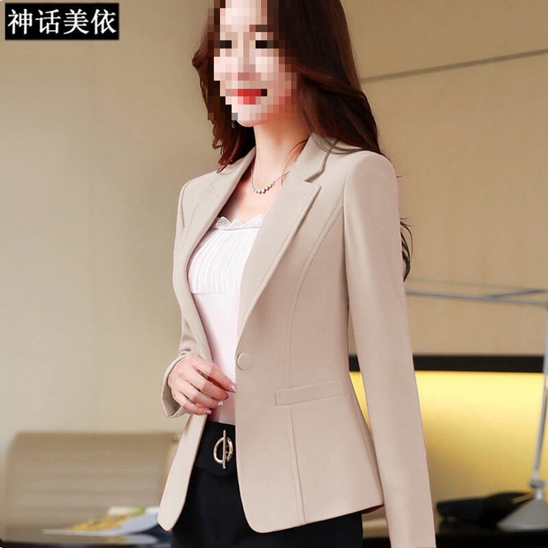 Women's Blazer for Spring and Autumn, Korean Style 2025 New Casual Slim-Fit Jacket