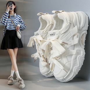 Ins Trendy Korean Style New Torre Shoes Women's 2023 Autumn Student Sports Running Casual Thick Shoes FB6602