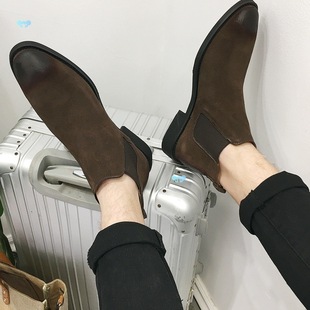 High Help Shoes Desert Boots Against Chelsea Men Boots Men's Short Boots