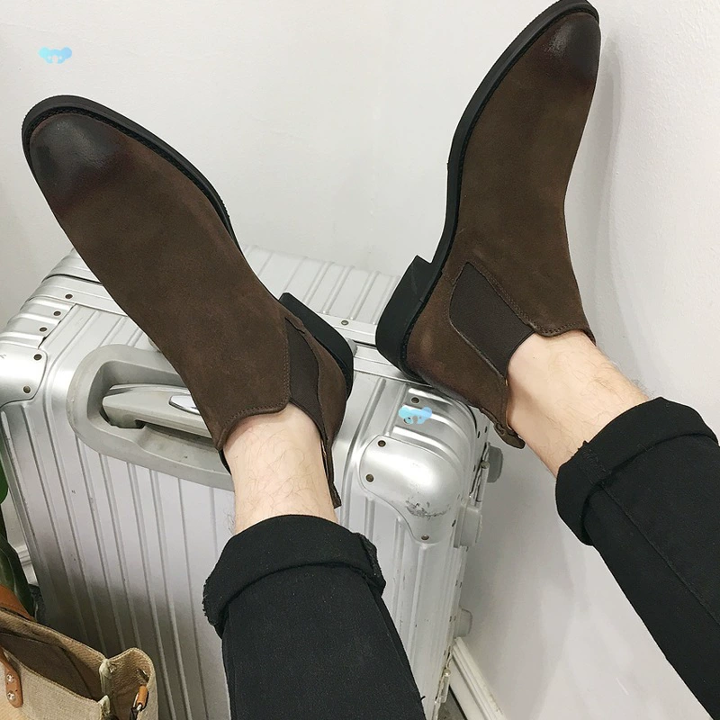 Высокие ботинки-челси, ботинки-дезерты, мужские короткие ботинки.