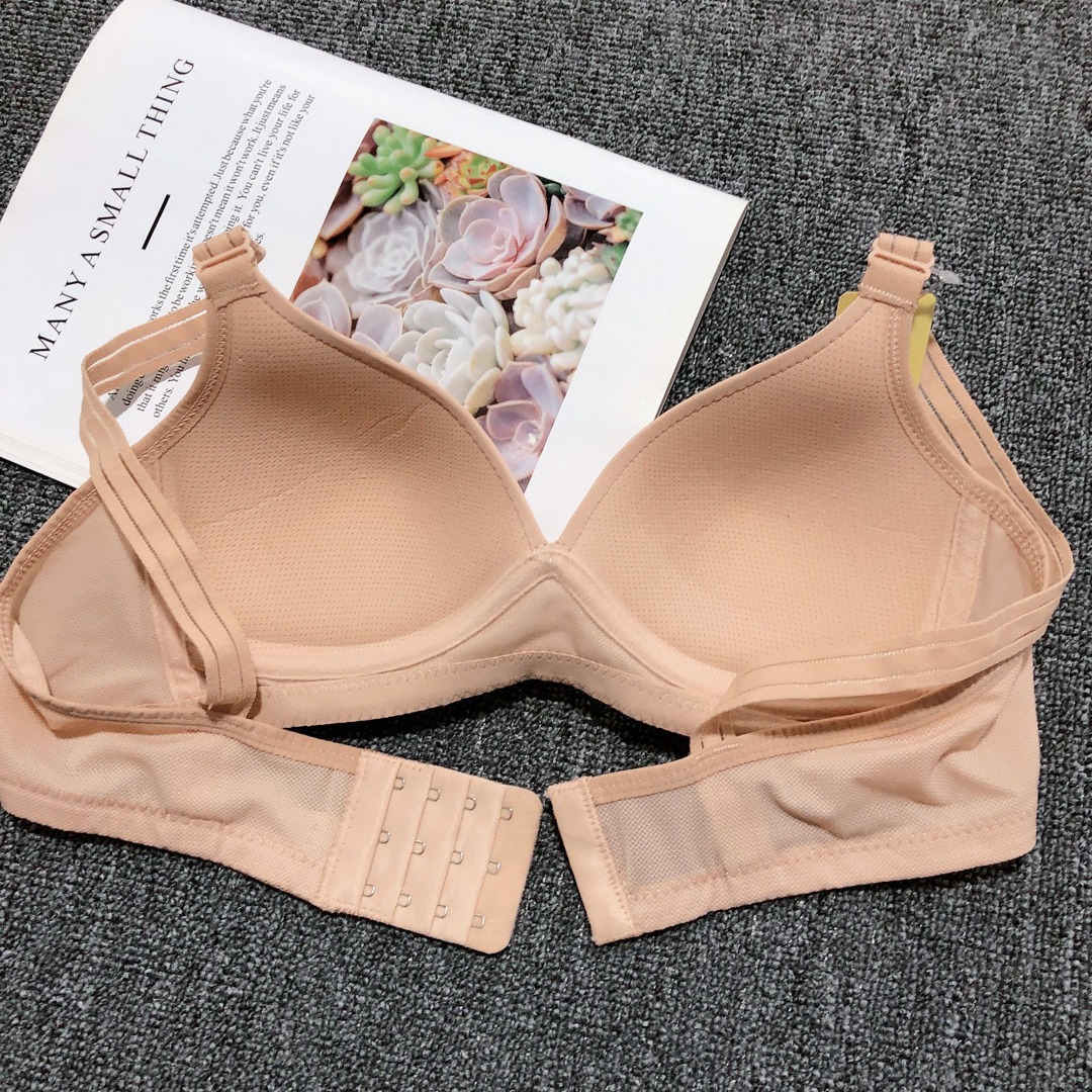 蛍光嫦娥497シンプルな光沢下着ハニカム通気孔赤ちゃん綿中薄型カップ無鋼圏ブラジャー工場価格