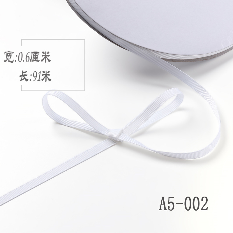 6mm de alta densidad costilla cinta DIY cinta colgante grano etiqueta marcador caja de regalo embalaje arco ropa hilo cinta