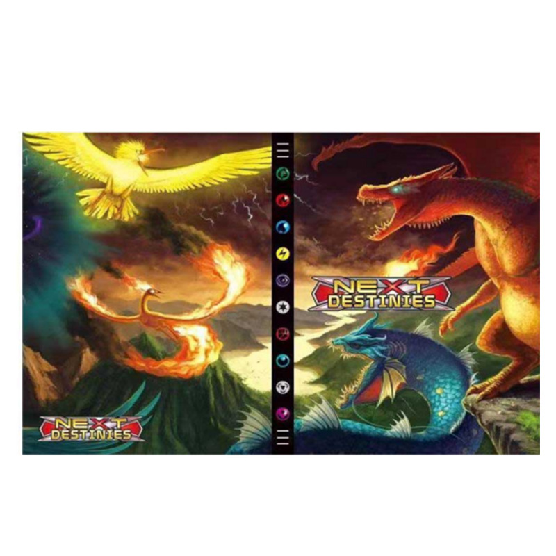 살구 파이어 피닉스 드래곤 카드북 [432장 수납 가능]