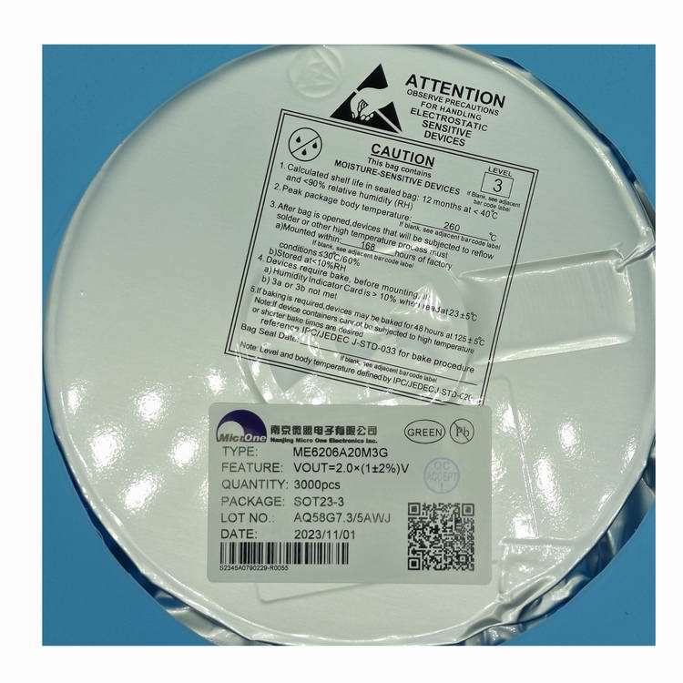 �����Ͼ�΢�� ME6206A28M3G ��ѹ��������ѹ��оƬIC