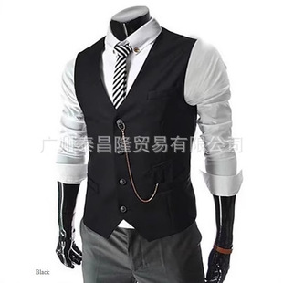 Cross-border European and American Foreign Trade Spring and Autumn Explosions Men's Slim-fit Business Solid Color Simple Casual Jacket Suit Vest Men's Wear