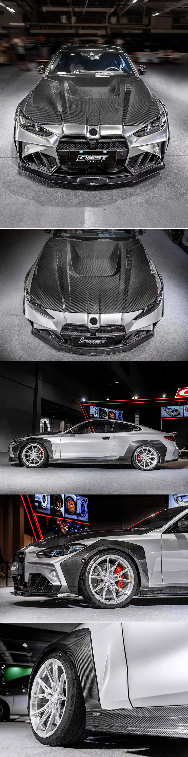 Suitable for Bmw 4 Series G22/G23 Modified Cmst Front Lip, Rear Lip, Side Skirts, Wheel Arches, Rear Wing, Front Bumper, Grille Kit