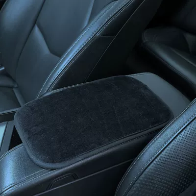 Car armrest cushion, short plush, universal armrest pad, supports cross-border dropshipping (Armrest box pad) - short-plush-armrest-pad-in-black