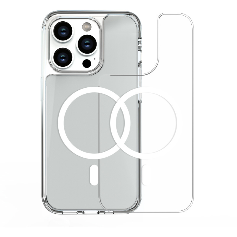 DIY图案苹果手机壳iPhone17磁吸防摔手机保护套可拆分背板壳批发|undefined