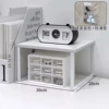 Tall model 30X20X16.2cm white + white frame