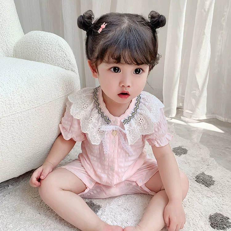 idea Summer bodysuit girl's for new born, summer clothing, with short sleeve