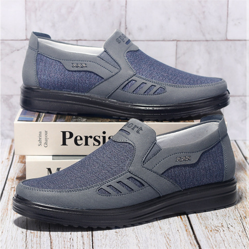 Manufacturer wholesale foreign trade men's polyurethane cloth shoes old Beijing cloth shoes wear-resistant lightweight slip-on casual shoes