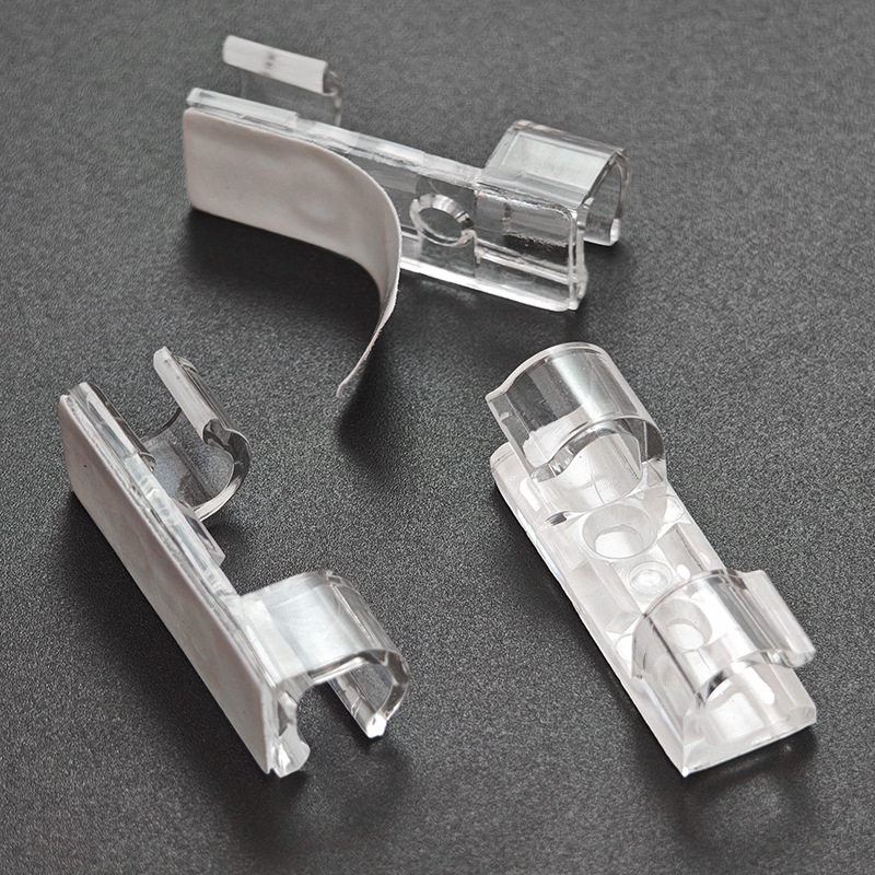 이중 입 직사각형(흰색 가죽 투명 접착제)