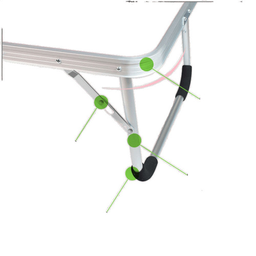 Outdoor foldable table, ultra-light and portable, exquisite small table, aluminum alloy camping table, travel laptop desk