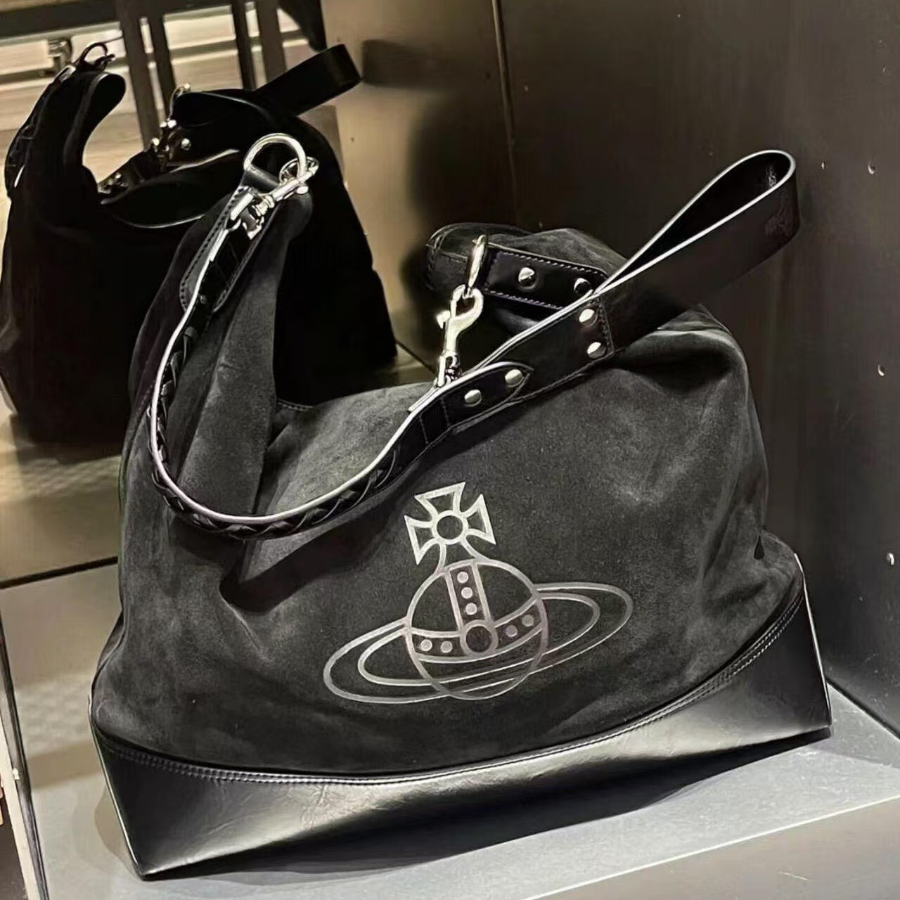 【柜级品质】西太后高版本  秋冬土星麂皮流浪包单肩大容量托特包