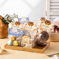 ビスケット包装袋食品袋カード頭漫画キャンディークッキーお菓子雪花ショートニング手作り子供透明焙煎
