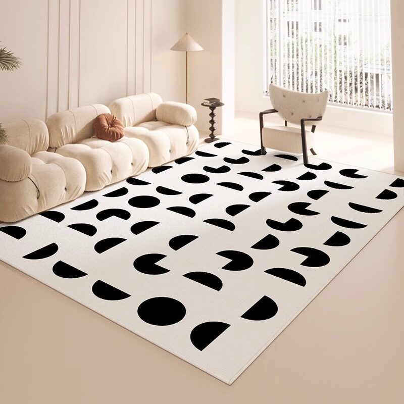 Alfombra de sala de estar ligera de lujo de alto nivel, gran área de sofá, mesa de té, mantas fáciles de cuidar, alfombra de cama de camello de dormitorio image 4