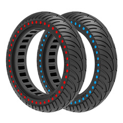 Direct Manufacturer Sales Electric Skateboard Parts Cross-border 8.5*2 Colorful with Dots Honeycomb Solid Tire