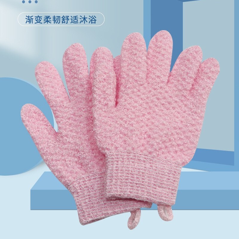 Five-Finger Double-Sided Household Exfoliating Bath Gloves, Powerful Dirt-Removing Tool for Men and Women, Exfoliating and Decontamination