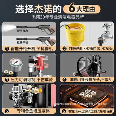 Floor Washing Artifact Brush Car Water: Car washing machine