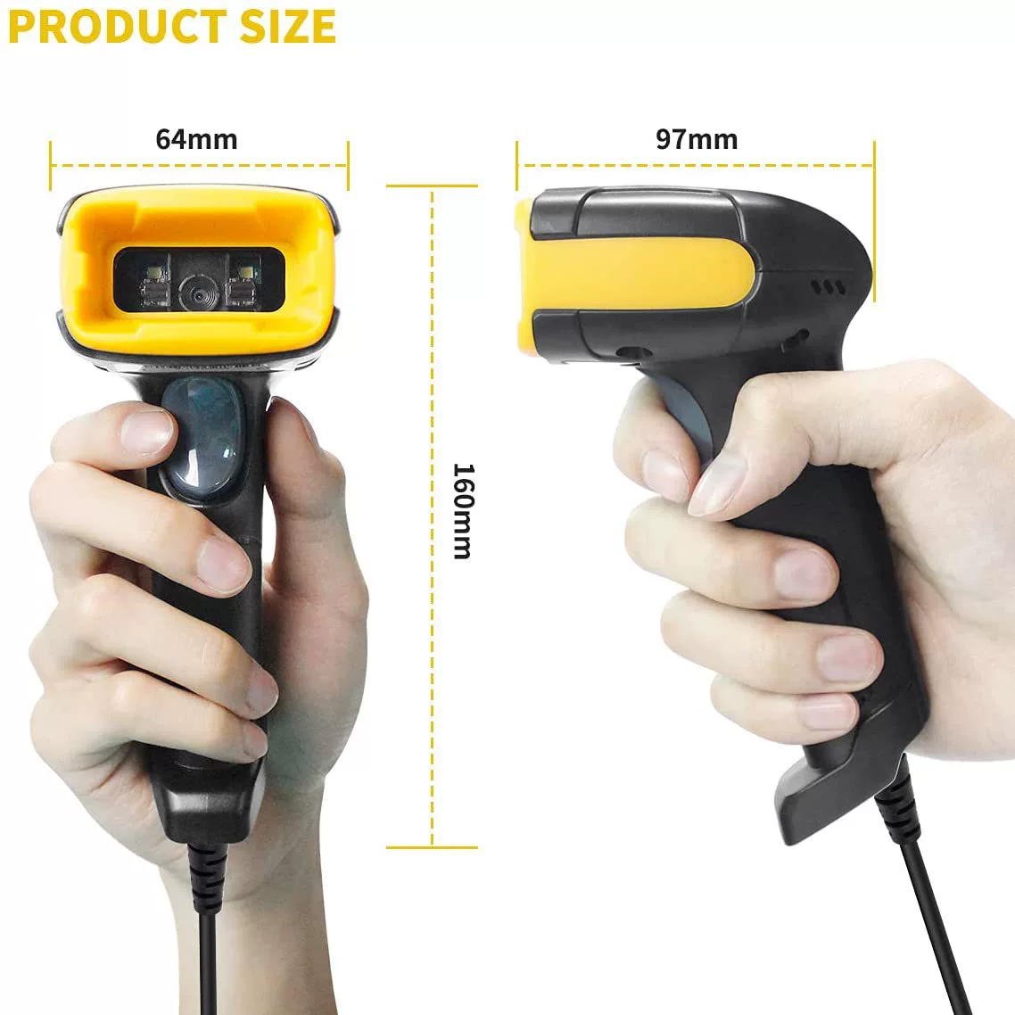 NT1680SW QR code scanner gun express single QR code 2.4G 2D wireless code scanner Russia