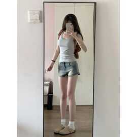 春夏季新款高腰修身美式y2k辣妹牛仔超短裤女百搭显瘦热裤ins潮